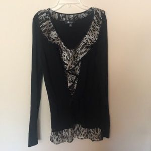 Leopard sweater medium